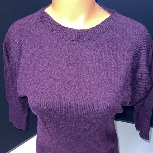 The Limited Purple Wool Blend Sweater - Size Small, 1/2 - 3/4 Sleeve - Picture 3 of 14